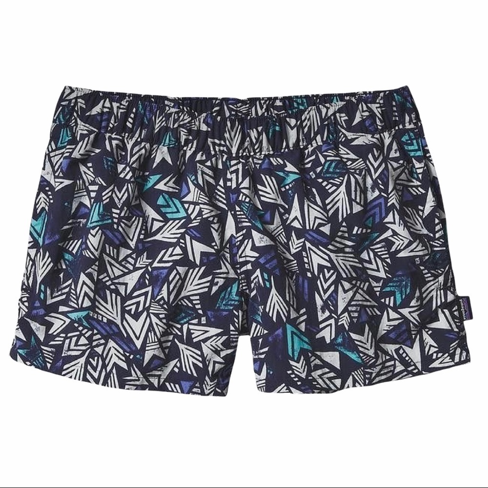 PATAGONIA “Barely Baggies” Short in Quiver & Quill Navy Blue